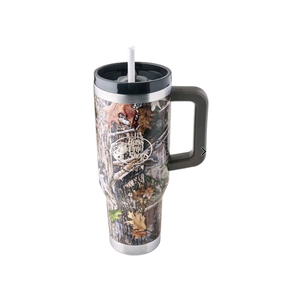 Bass Pro Shops 40oz Insulated Tumbler Mug (Strata Camo) New